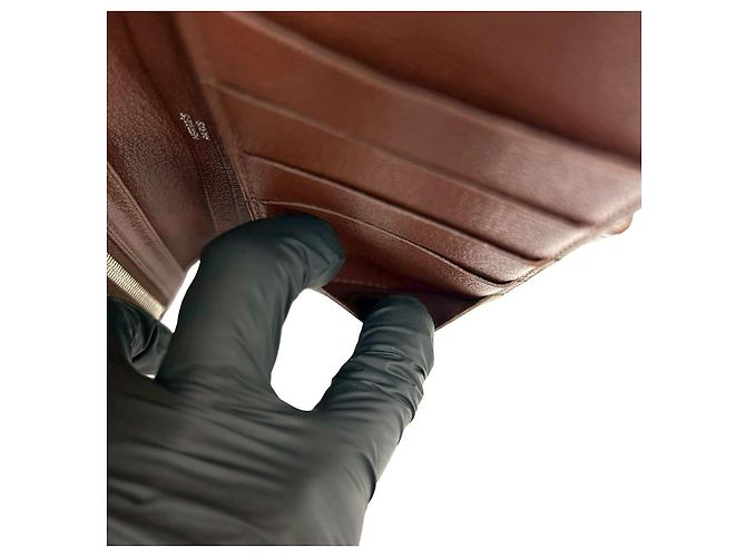 Cartera Larga Soufflet de Cocodrilo Béarn de Hermès Castaño - vista 10