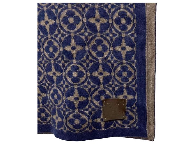 Écharpe Monogram Louis Vuitton Bleu - vue 3