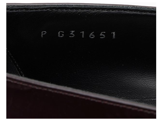 Gabrielle Mocassini a punta cap in pelle di capra screpolata con charm CC di Chanel Nero - vista 4