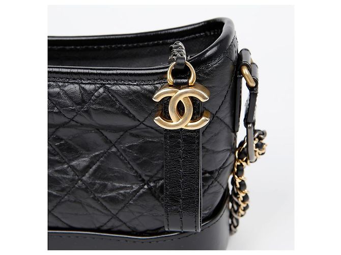 Chanel Borsa hobo a tracolla Gabrielle Small Nero - vista 3