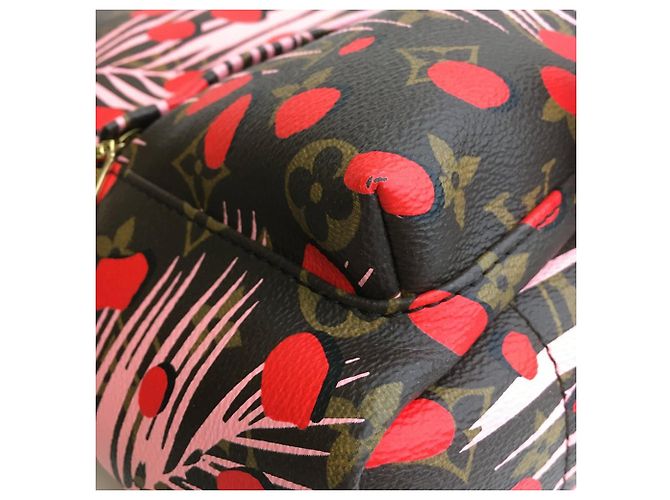 Zaino Palm Springs PM Monogram Jungle Dots di Louis Vuitton Marrone - vista 8