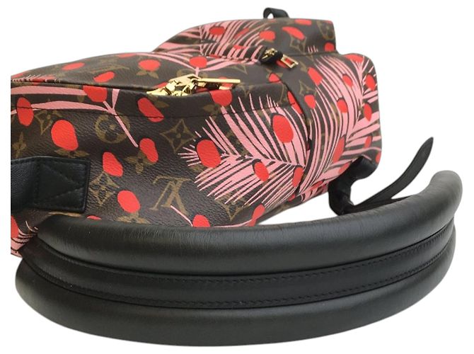 Zaino Palm Springs PM Monogram Jungle Dots di Louis Vuitton Marrone - vista 9