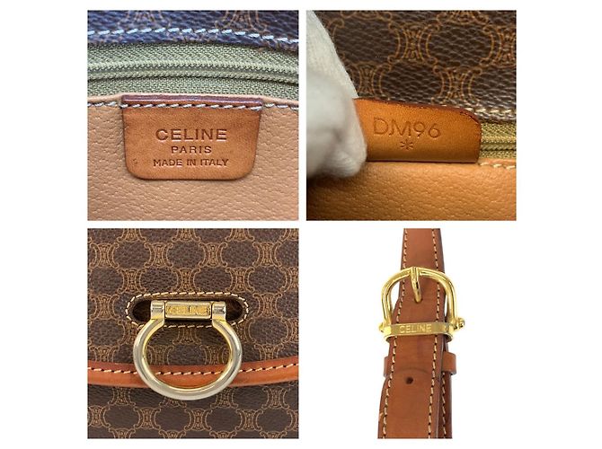 Céline Celine Vintage Macadam Braune Schultertasche - Ansicht 4