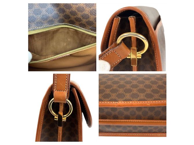 Céline Celine Vintage Macadam Braune Schultertasche - Ansicht 5