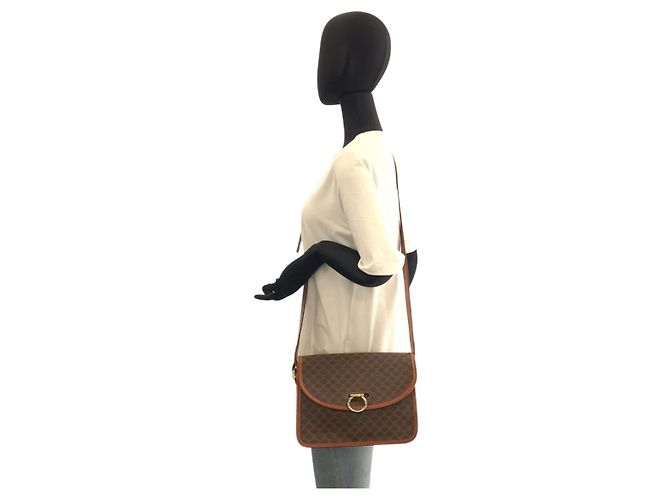 Céline Celine Vintage Macadam Braune Schultertasche - Ansicht 7