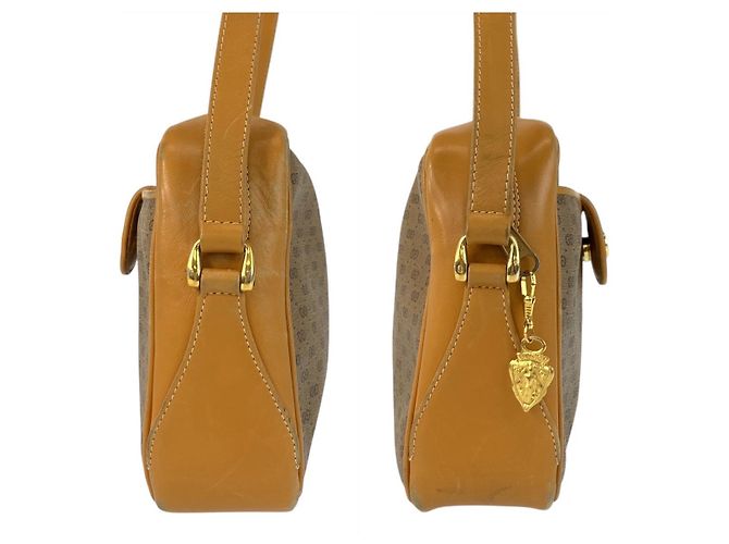 Gucci Vintage Micro GG Schultertasche Beige Braun - vista 8