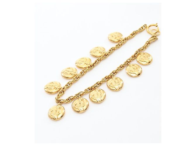 Collana Chanel Mademoiselle Placcata Oro D'oro Metallico - vista 3