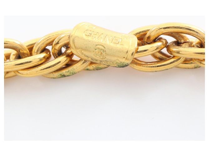 Collana Chanel Mademoiselle Placcata Oro D'oro Metallico - vista 4