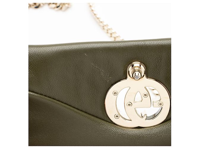 Gucci Piccola Borsa a Mano GG Milano in Pelle Puff Verde - vista 10