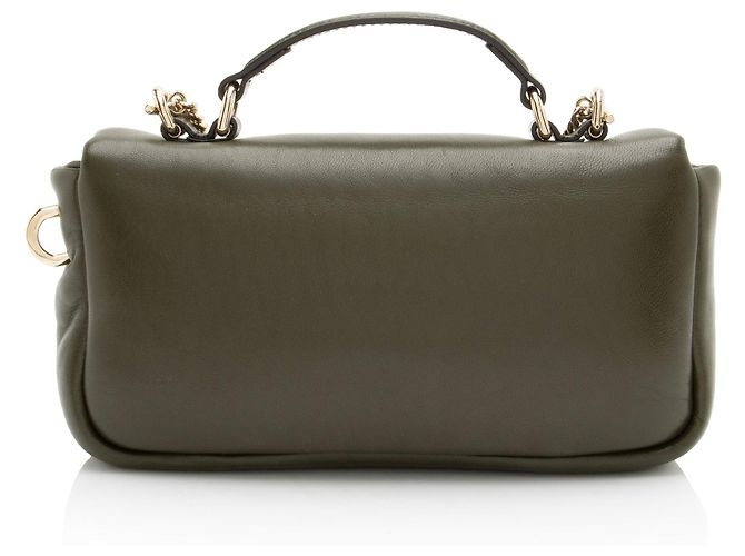 Gucci Piccola Borsa a Mano GG Milano in Pelle Puff Verde - vista 3