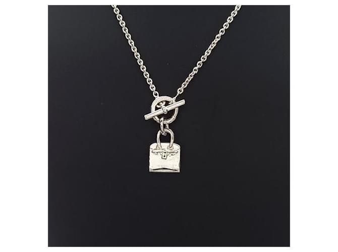 Collana Birkin in argento Hermès Metallico - vista 3