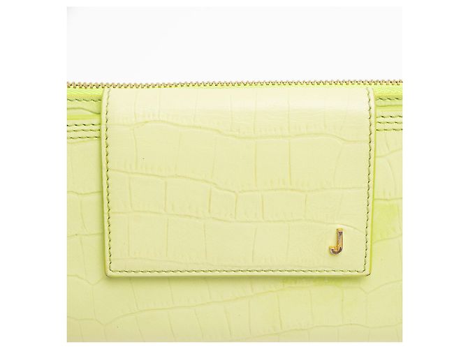 Cartera Le Pichoto de cuero con estampado de cocodrilo con correa de Jacquemus Verde - vista 10