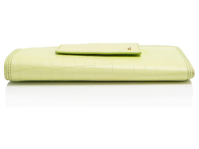 Cartera Le Pichoto de cuero con estampado de cocodrilo con correa de Jacquemus Verde - vista 4
