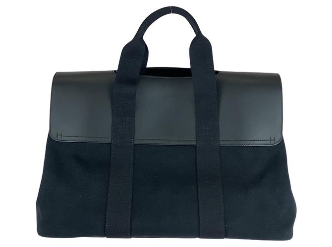 Hermès Hermes Valparaiso MM schwarze Leder Tragetasche - Ansicht 2