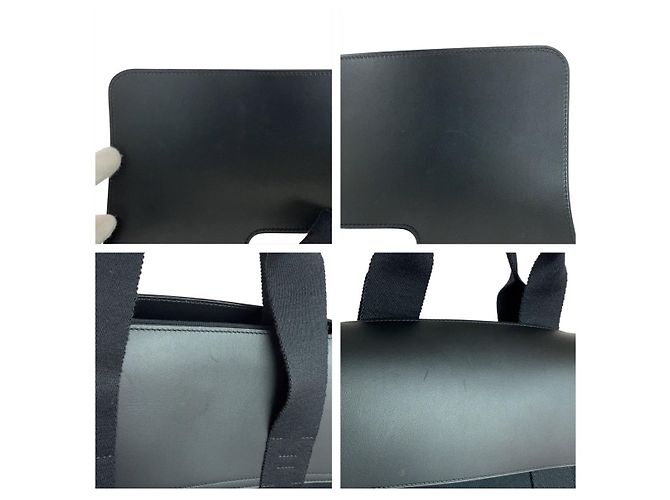 Hermès Hermes Valparaiso MM schwarze Leder Tragetasche - Ansicht 5