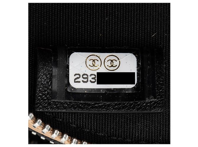 Gabrielle Clutch rotonda a triplo zip in pelle di agnello Chanel con catena Marrone Beige - vista 6