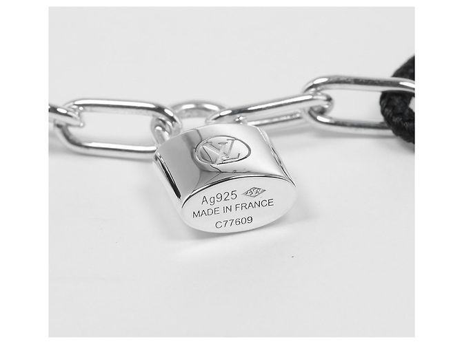 Bracciale in argento Lockit Virgil Abloh di Louis Vuitton Metallico - vista 3