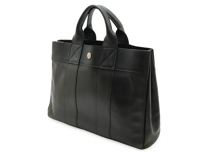 Hermès Herbag Ledertasche Schwarz - Ansicht 2