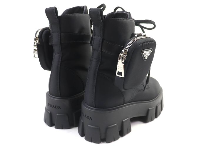 Prada Monolith Stiefeletten Schwarz - Ansicht 2