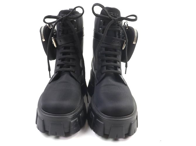 Prada Monolith Stiefeletten Schwarz - Ansicht 3