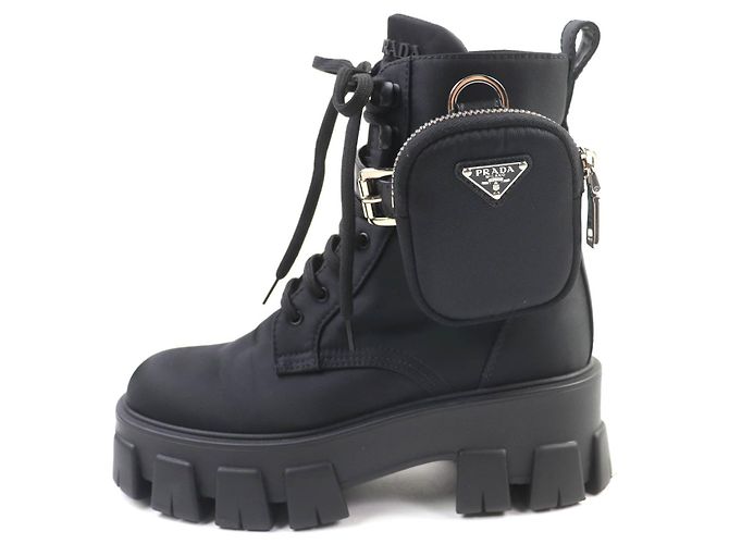 Prada Monolith Stiefeletten Schwarz - Ansicht 4