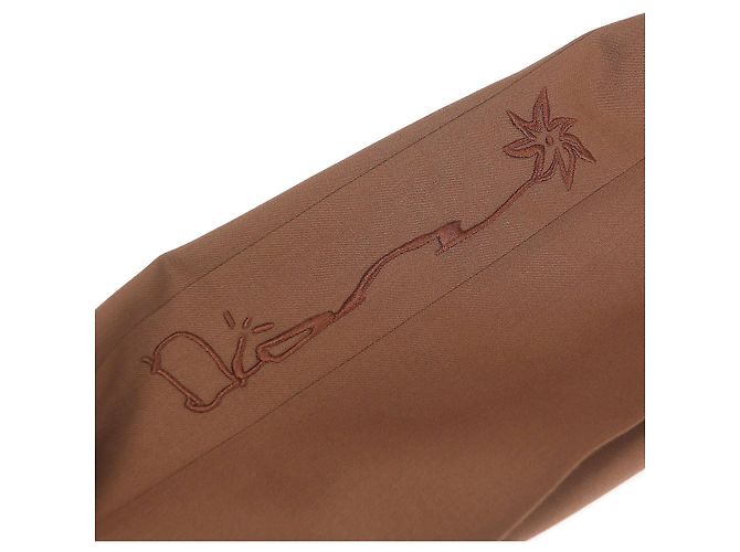 Pantaloni ricamati con logo Dior×Cactus Jack Marrone - vista 5