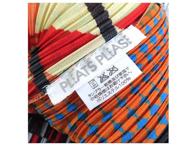 Issey Miyake PLEATS PLEASE Melhor camiseta sem mangas com estampa total Multicor - vista 6