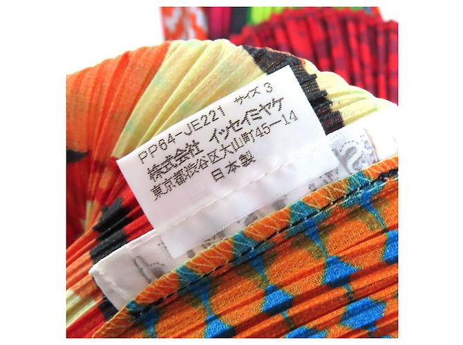 Issey Miyake PLEATS PLEASE Melhor camiseta sem mangas com estampa total Multicor - vista 7
