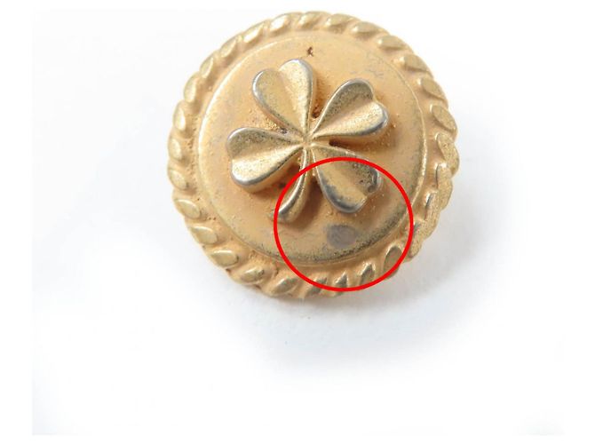 Set di accessori con bottoni a quadrifoglio Chanel D'oro - vista 6