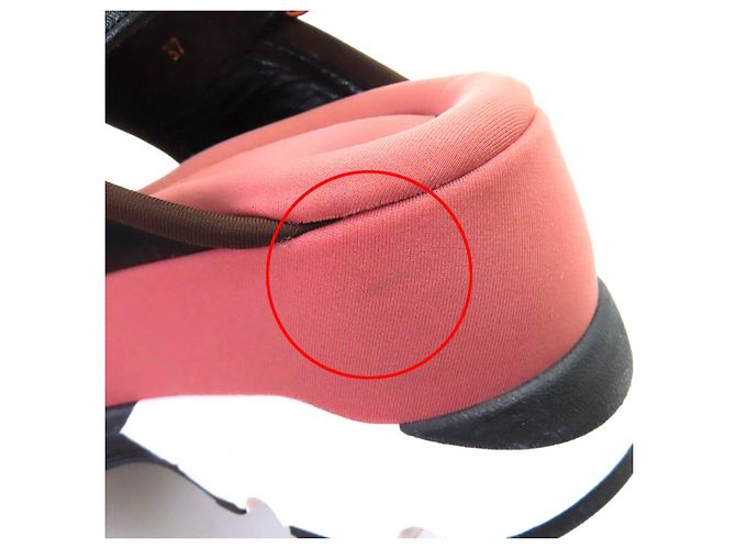 Sandali platform in pelle con cinturini incrociati Marni Nero Rosa - vista 13