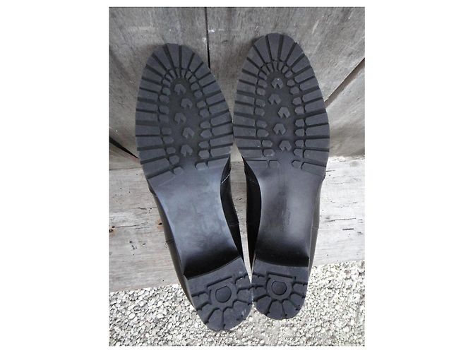 Stivaletti Salvatore Ferragamo Target in pelle nera Nero - vista 5