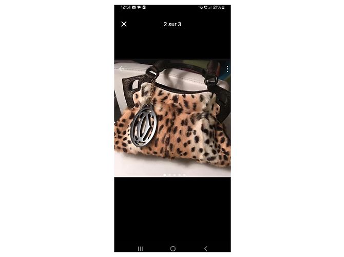 Borsa Cartier Marcello Leopardata in Pelle Stampa leopardo - vista 2