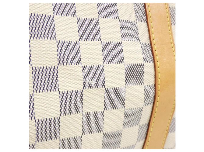 Louis Vuitton Keepall Bandoulière 55cm Damier Azur Blu - vista 5