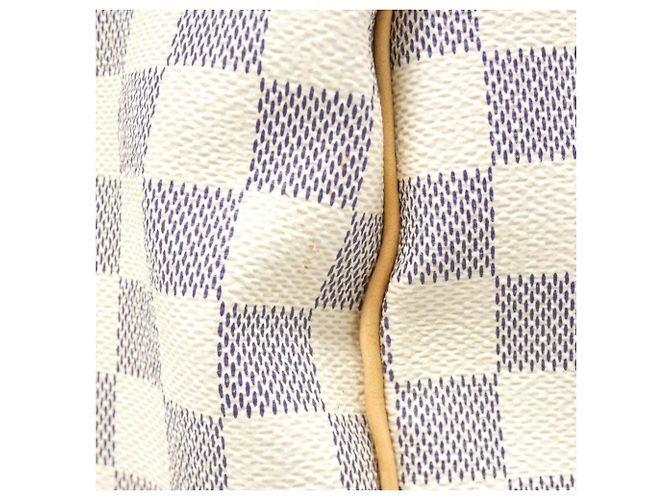 Louis Vuitton Keepall Bandoulière 55cm Damier Azur Blu - vista 6