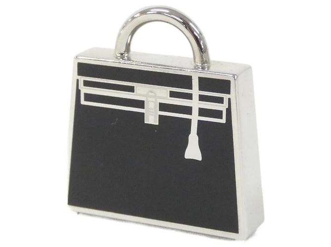 Ciondolo Collana Kelly Laque Curiosità Hermès Nero Argento - vista 3