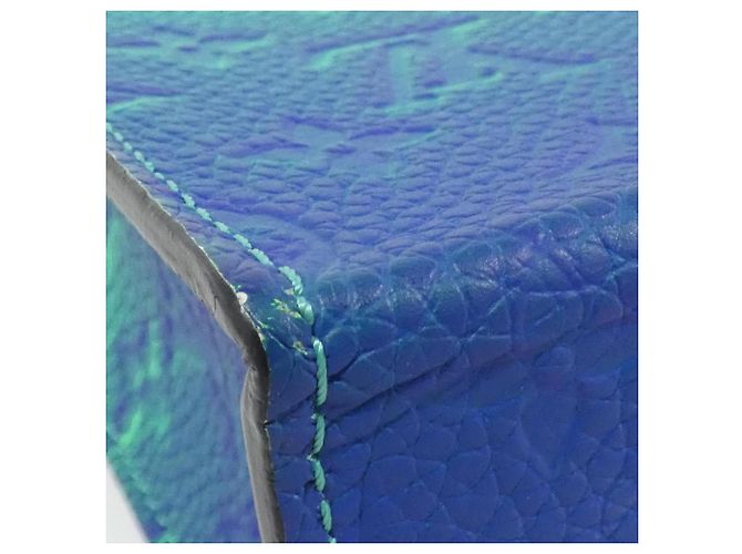 Borsa a Spalla Sac Plat XS Illusion Taurillon Louis Vuitton Blu - vista 2