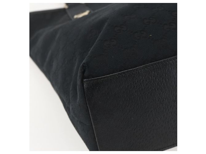 Borsa Tote GG Canvas Gucci Nera Oro 153009 Auth ka1012 Nero D'oro - vista 11