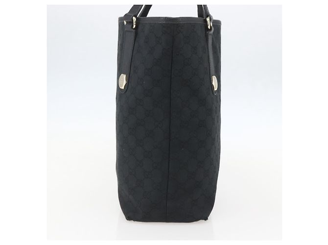 Borsa Tote GG Canvas Gucci Nera Oro 153009 Auth ka1012 Nero D'oro - vista 4