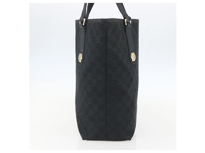 Borsa Tote GG Canvas Gucci Nera Oro 153009 Auth ka1012 Nero D'oro - vista 5