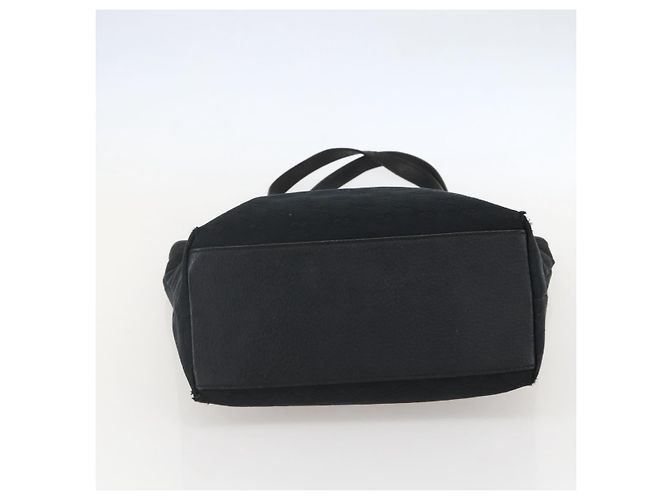 Borsa Tote GG Canvas Gucci Nera Oro 153009 Auth ka1012 Nero D'oro - vista 9