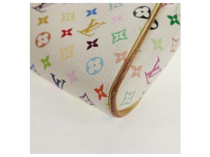 LOUIS VUITTON Monogram Multicolor Kate Pouch Weiß Bron M55212 LV Auth 159471V Bronze - Ansicht 14