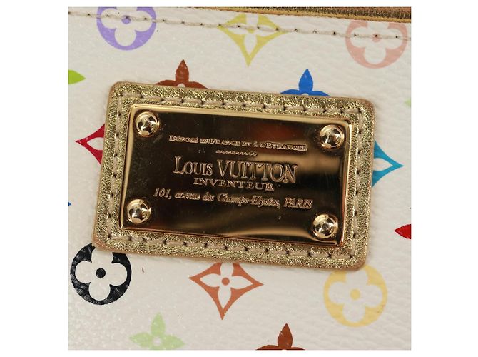 LOUIS VUITTON Monogram Multicolor Kate Pouch Weiß Bron M55212 LV Auth 159471V Bronze - Ansicht 17