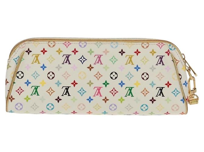 LOUIS VUITTON Monogram Multicolor Kate Pouch Weiß Bron M55212 LV Auth 159471V Bronze - Ansicht 2