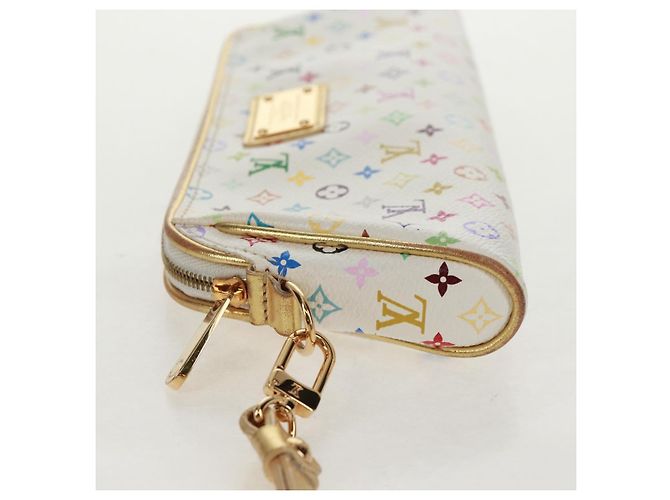 LOUIS VUITTON Monogram Multicolor Kate Pouch Weiß Bron M55212 LV Auth 159471V Bronze - Ansicht 3