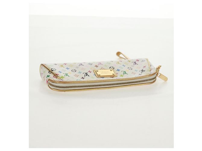 LOUIS VUITTON Monogram Multicolor Kate Pouch Weiß Bron M55212 LV Auth 159471V Bronze - Ansicht 5