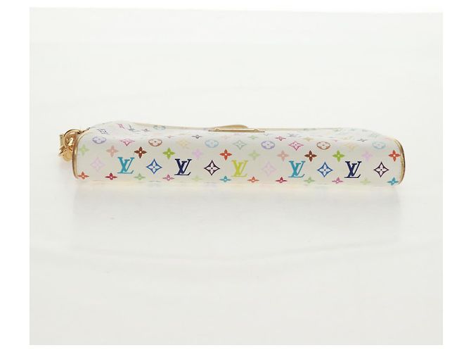 LOUIS VUITTON Monogram Multicolor Kate Pouch Weiß Bron M55212 LV Auth 159471V Bronze - Ansicht 6