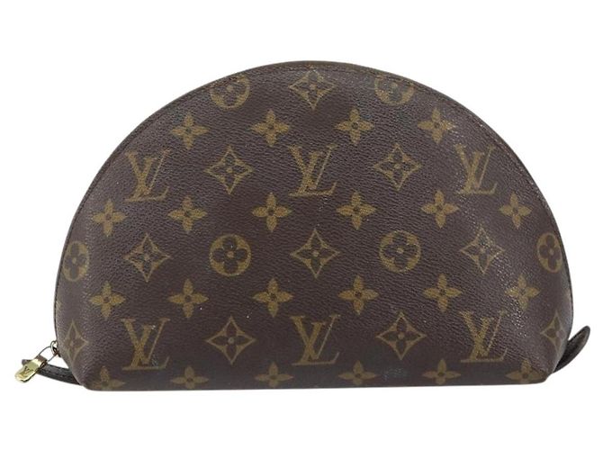 LOUIS VUITTON Pochette Cosmética Demi Ronde Monogram M47520 LV Auth 157375 Monogramma - view 13