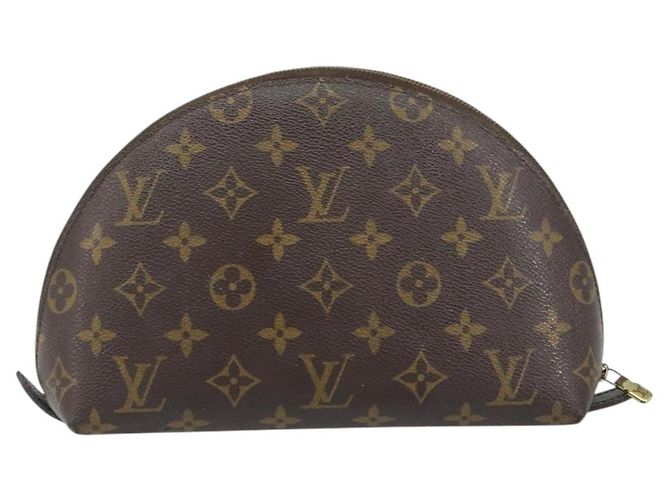 LOUIS VUITTON Pochette Cosmética Demi Ronde Monogram M47520 LV Auth 157375 Monogramma - view 2