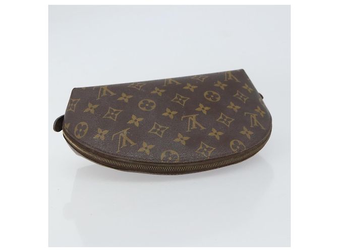 LOUIS VUITTON Pochette Cosmética Demi Ronde Monogram M47520 LV Auth 157375 Monogramma - view 5