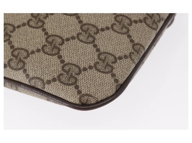 Borsa Sherry Line GG Supreme Web di GUCCI in PVC beige e oro 904 02 047 Auth ep12468 D'oro - vista 10